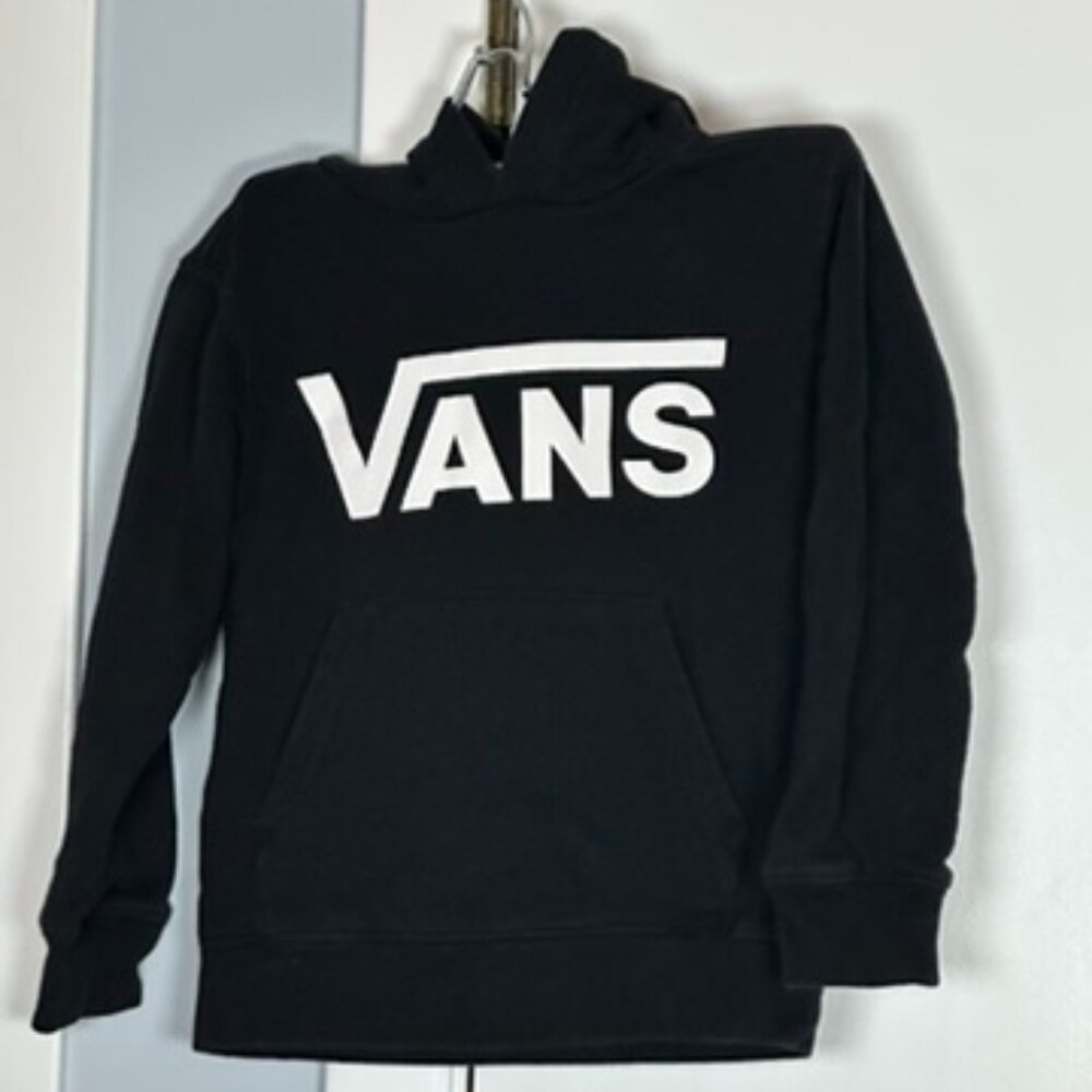 GC Van's Black Hoodie Sweatshirt with Vans in White Size 3T Unisex